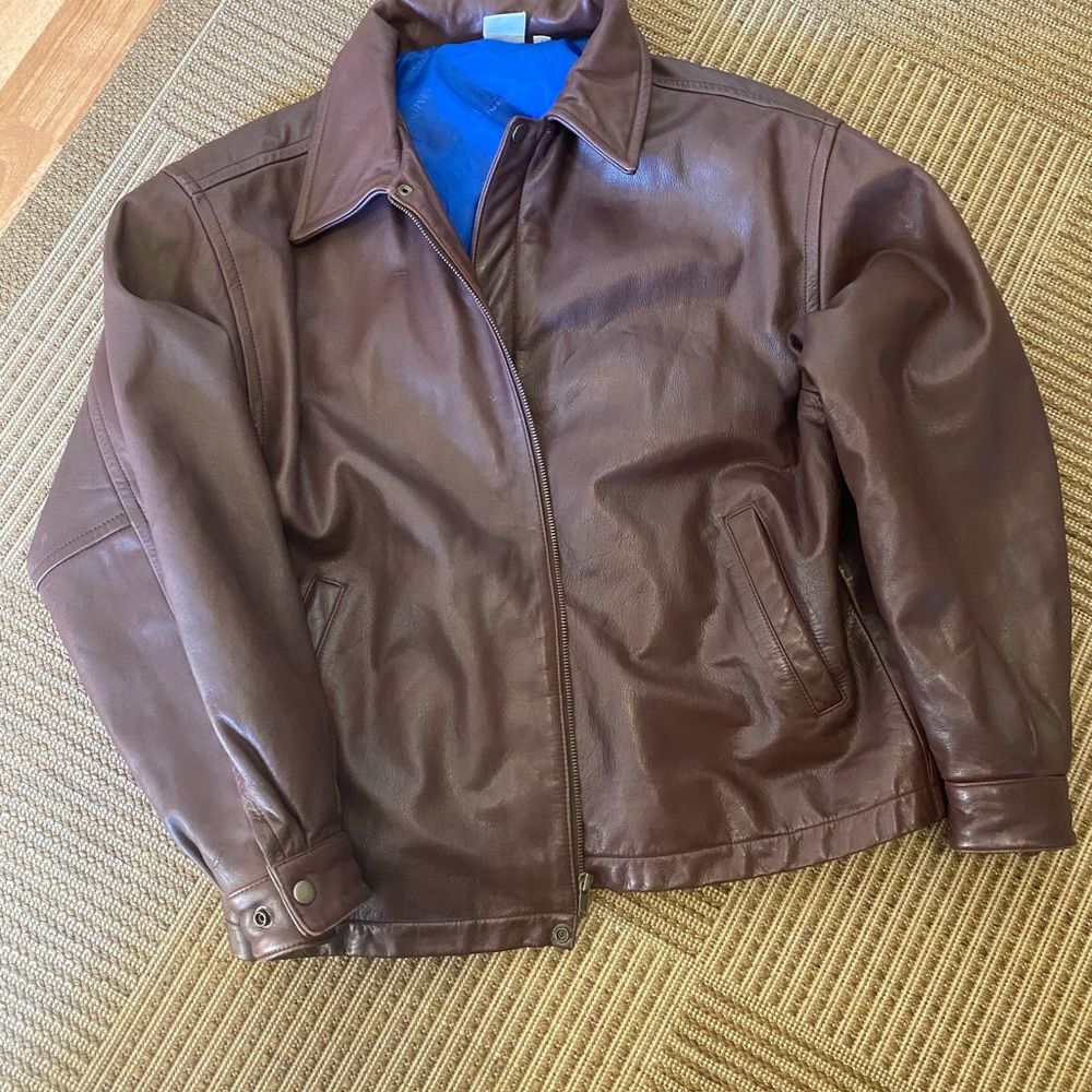 Men’s large leather jacket